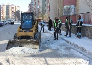 Palandöken'de kar seferberliği
